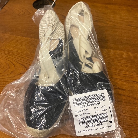 J Crew Made-in-Spain lace-up high-heel espadrilles BT395 - Picture 3 of 4